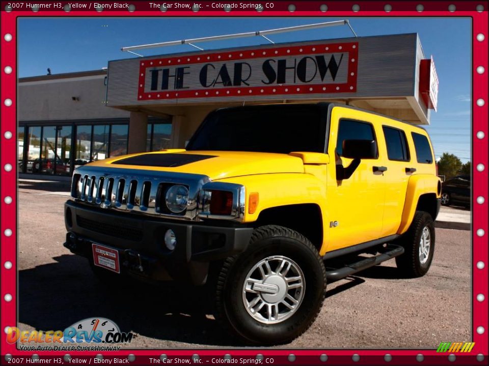 2007 Hummer H3 Yellow / Ebony Black Photo #1