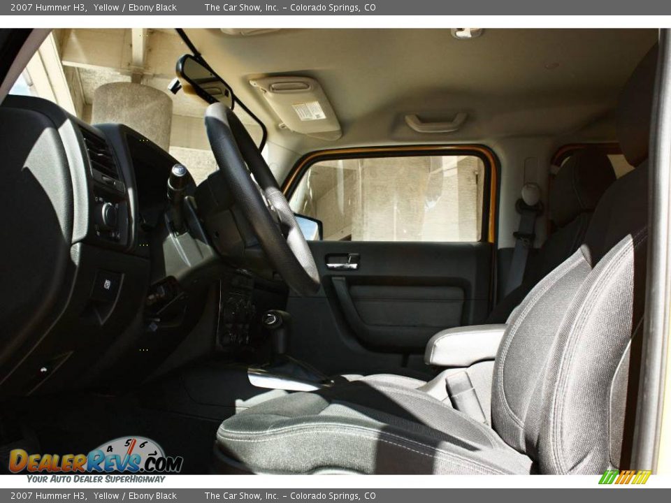 2007 Hummer H3 Yellow / Ebony Black Photo #5