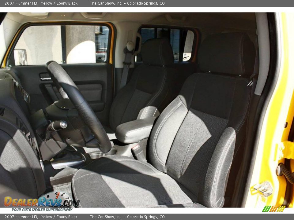 2007 Hummer H3 Yellow / Ebony Black Photo #6