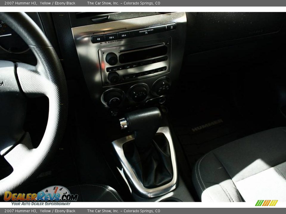 2007 Hummer H3 Yellow / Ebony Black Photo #10