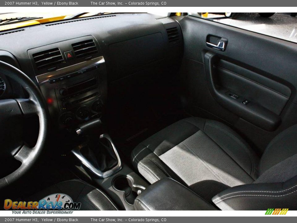2007 Hummer H3 Yellow / Ebony Black Photo #11