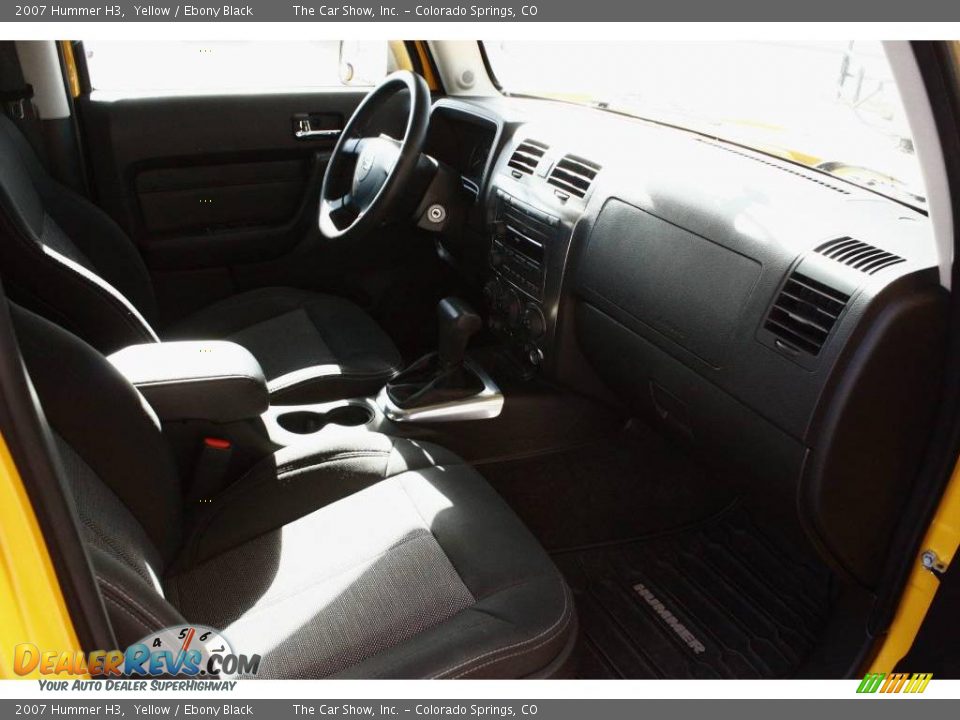 2007 Hummer H3 Yellow / Ebony Black Photo #12