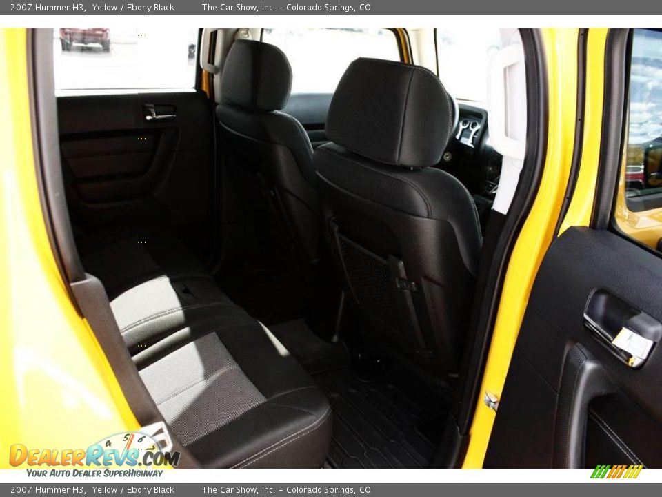 2007 Hummer H3 Yellow / Ebony Black Photo #13