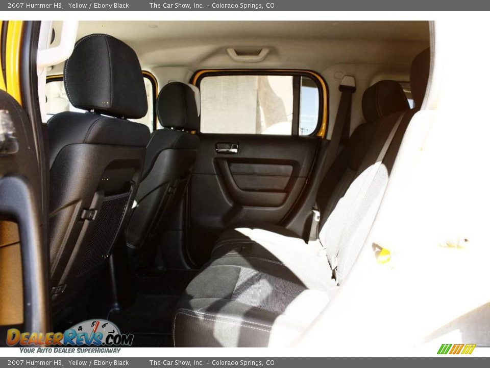 2007 Hummer H3 Yellow / Ebony Black Photo #15