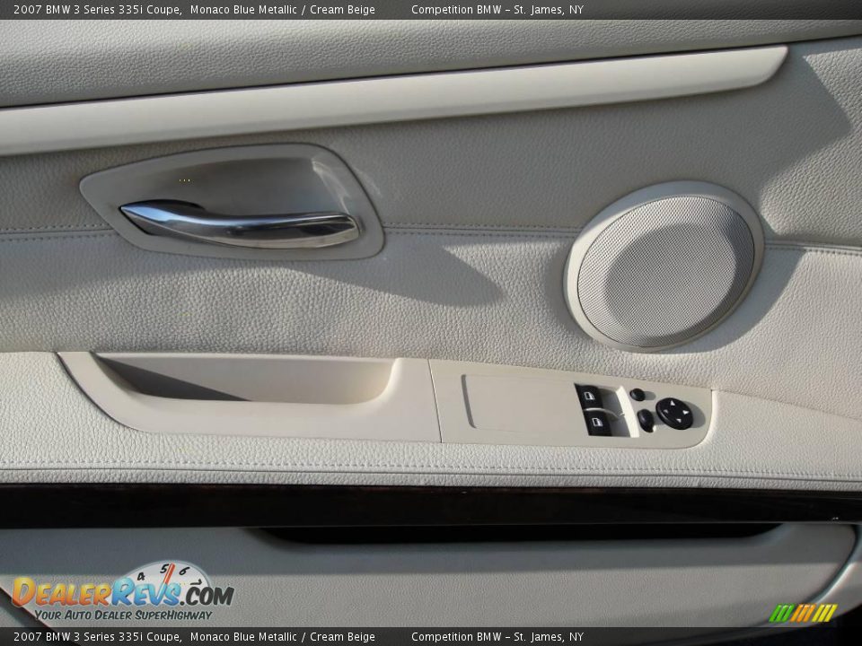 2007 BMW 3 Series 335i Coupe Monaco Blue Metallic / Cream Beige Photo #8