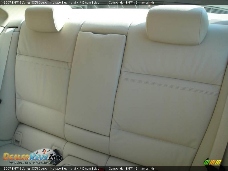 2007 BMW 3 Series 335i Coupe Monaco Blue Metallic / Cream Beige Photo #12