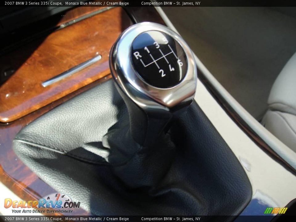 2007 BMW 3 Series 335i Coupe Monaco Blue Metallic / Cream Beige Photo #14