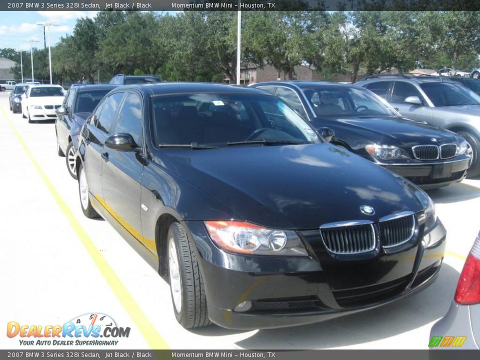 2007 BMW 3 Series 328i Sedan Jet Black / Black Photo #4