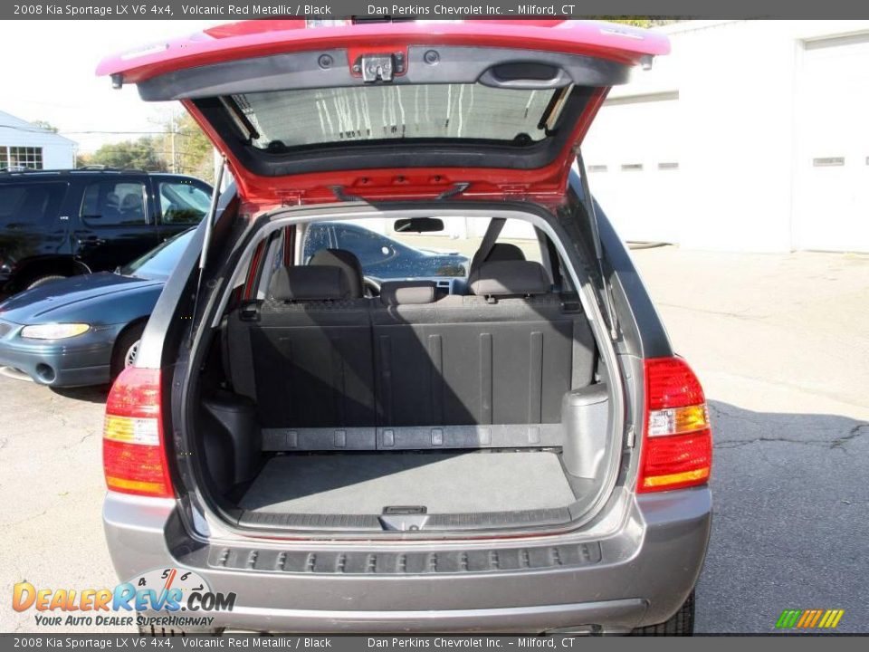2008 Kia Sportage LX V6 4x4 Volcanic Red Metallic / Black Photo #6