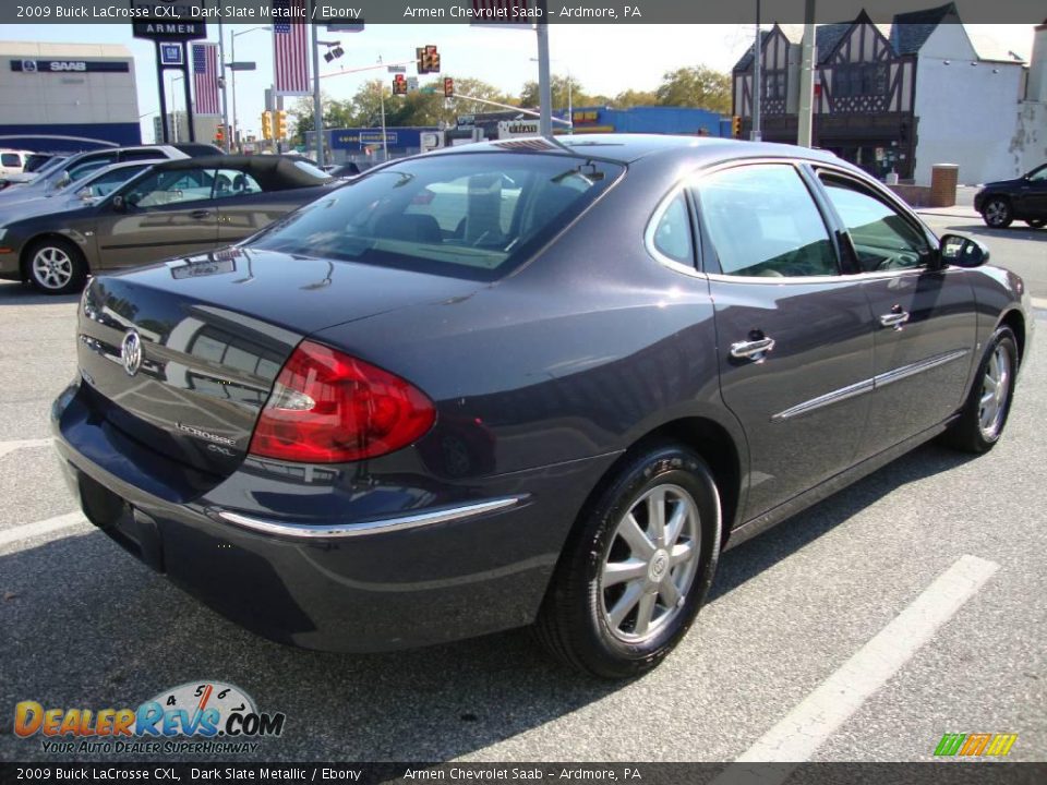 2009 Buick LaCrosse CXL Dark Slate Metallic / Ebony Photo #7