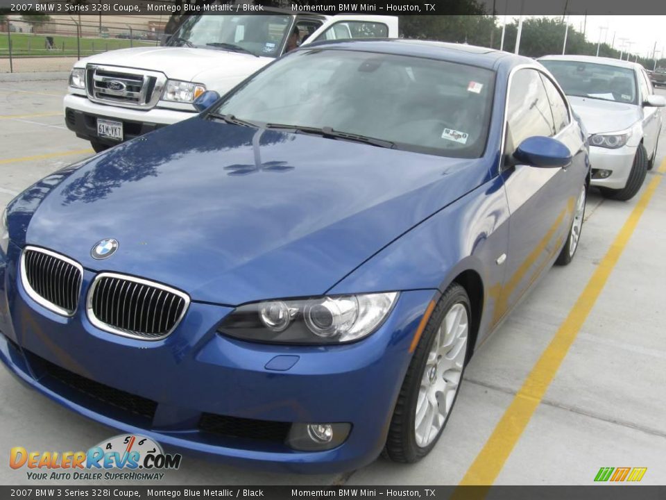 2007 BMW 3 Series 328i Coupe Montego Blue Metallic / Black Photo #1