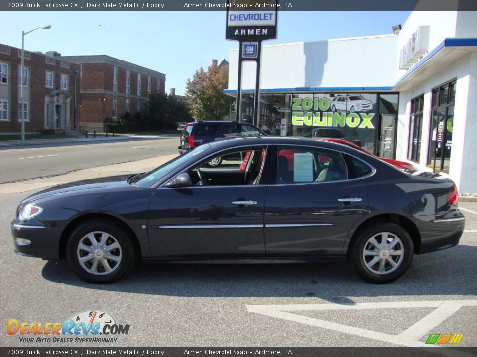 2009 Buick LaCrosse CXL Dark Slate Metallic / Ebony Photo #10