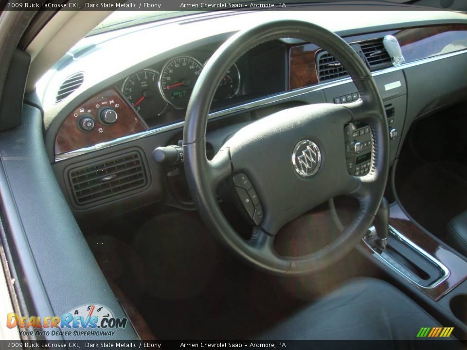 2009 Buick LaCrosse CXL Dark Slate Metallic / Ebony Photo #11