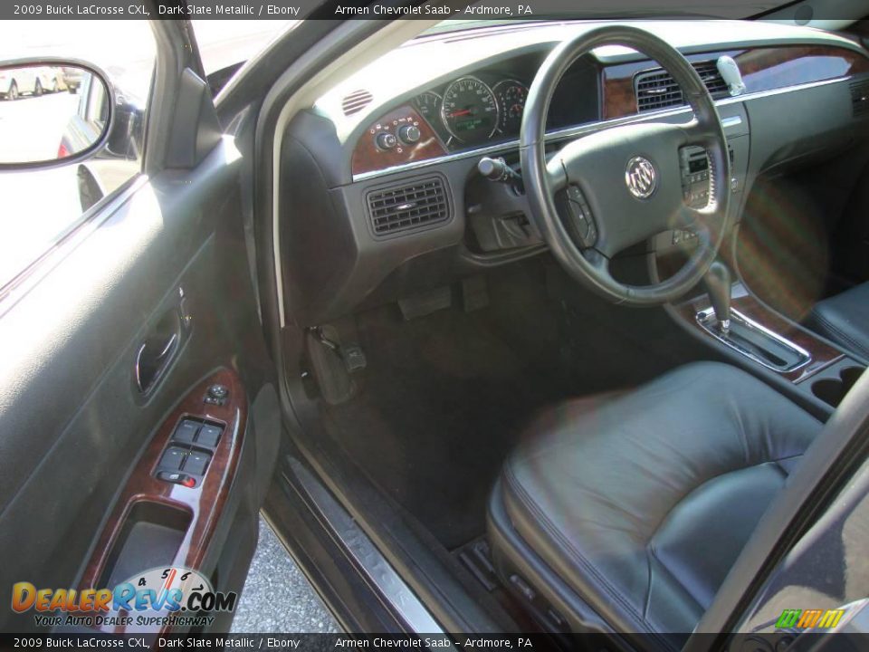2009 Buick LaCrosse CXL Dark Slate Metallic / Ebony Photo #12