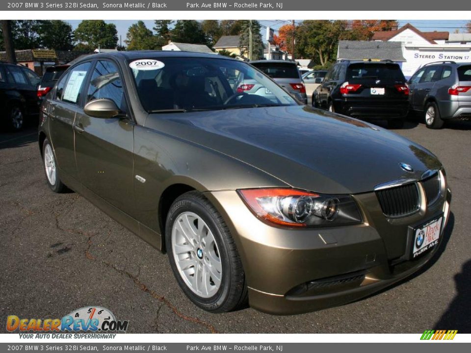 2007 BMW 3 Series 328i Sedan Sonora Metallic / Black Photo #2