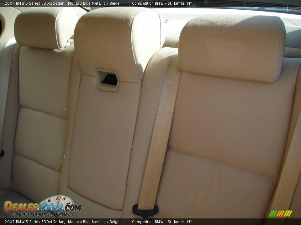 2007 BMW 5 Series 530xi Sedan Monaco Blue Metallic / Beige Photo #11
