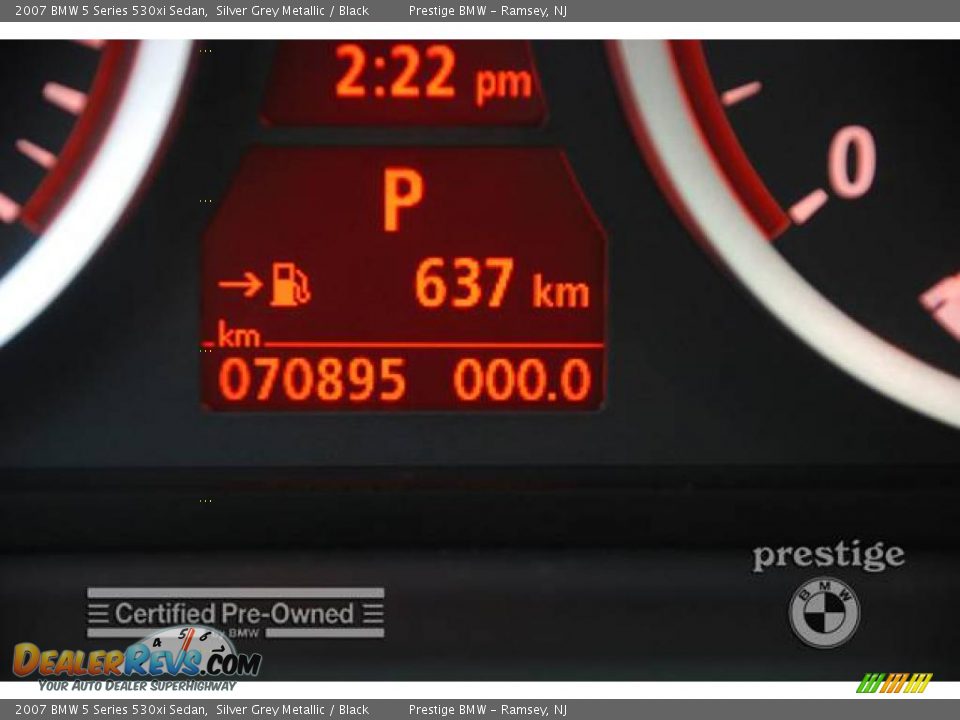 2007 BMW 5 Series 530xi Sedan Silver Grey Metallic / Black Photo #3