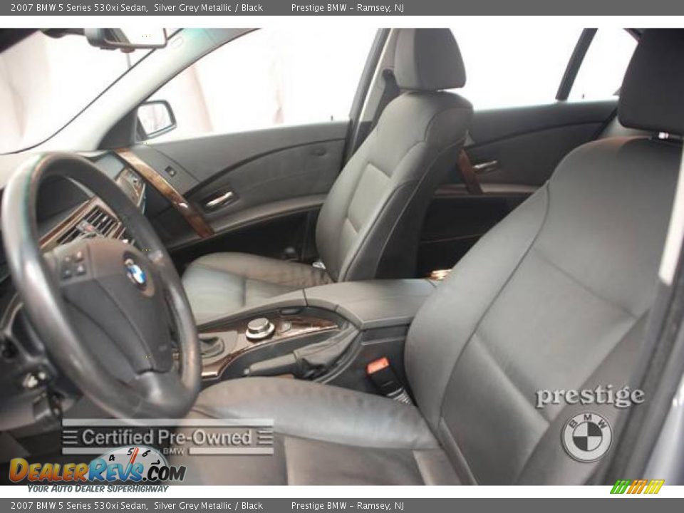 2007 BMW 5 Series 530xi Sedan Silver Grey Metallic / Black Photo #5
