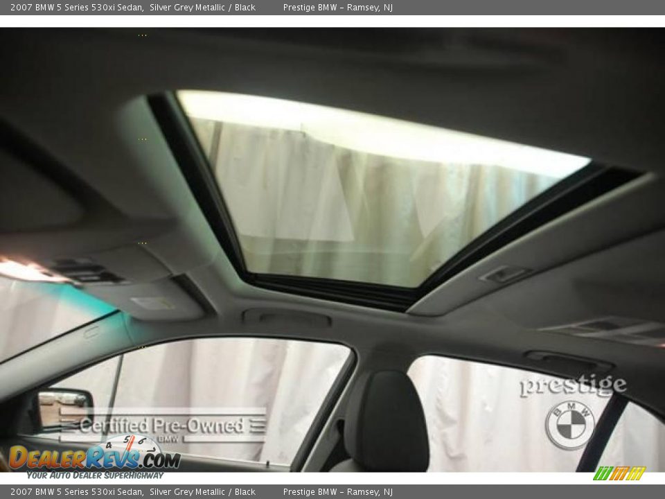 2007 BMW 5 Series 530xi Sedan Silver Grey Metallic / Black Photo #6