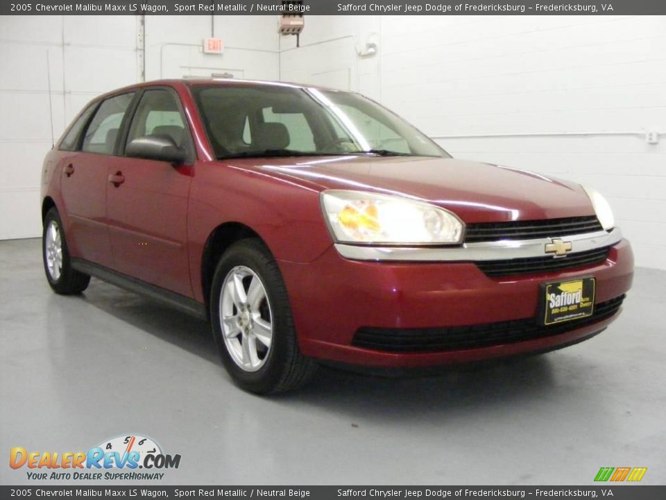 2005 Chevrolet Malibu Maxx LS Wagon Sport Red Metallic / Neutral Beige Photo #3