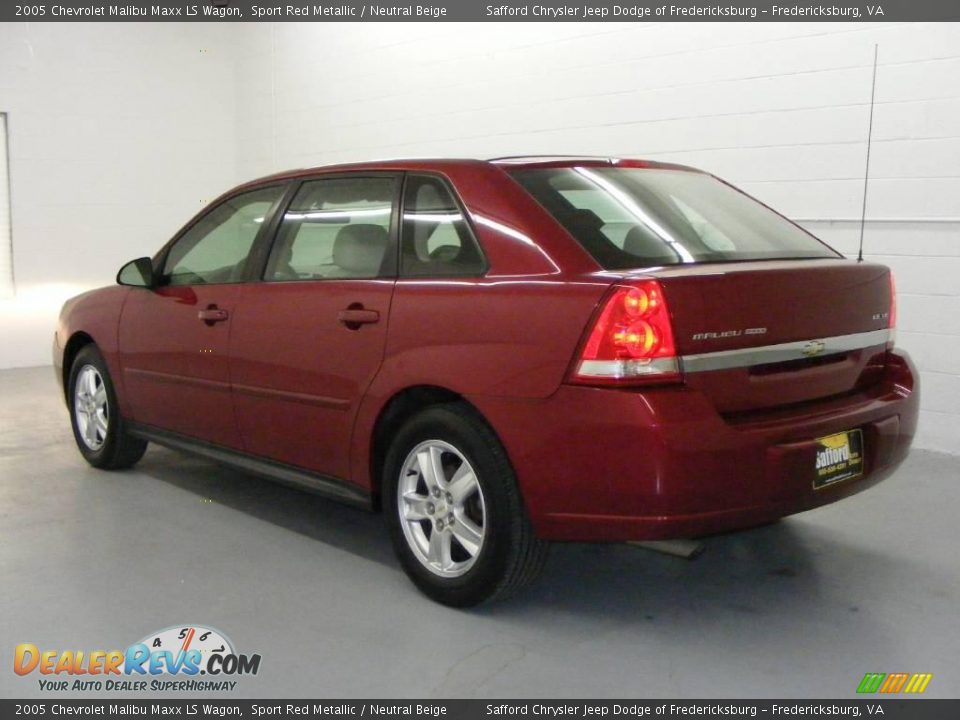 2005 Chevrolet Malibu Maxx LS Wagon Sport Red Metallic / Neutral Beige Photo #6