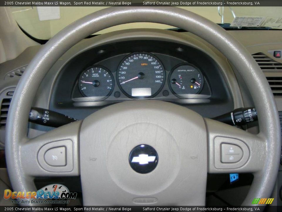 2005 Chevrolet Malibu Maxx LS Wagon Sport Red Metallic / Neutral Beige Photo #8