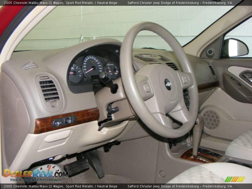 2005 Chevrolet Malibu Maxx LS Wagon Sport Red Metallic / Neutral Beige Photo #10