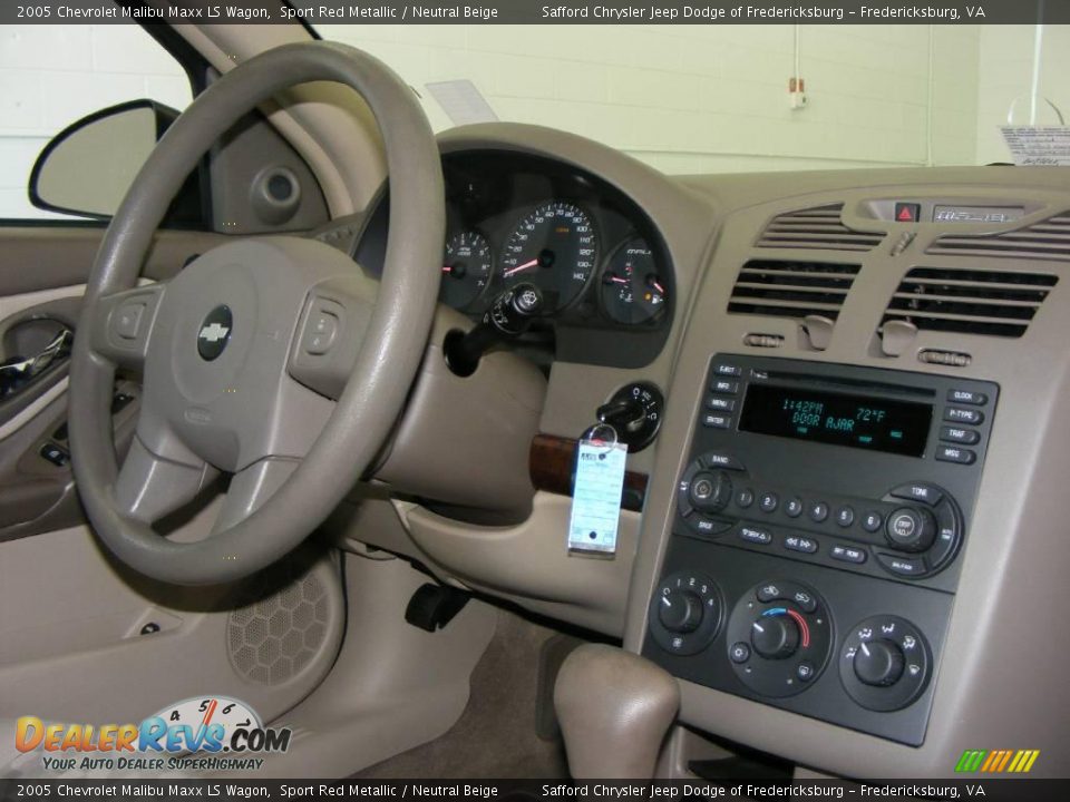 2005 Chevrolet Malibu Maxx LS Wagon Sport Red Metallic / Neutral Beige Photo #17