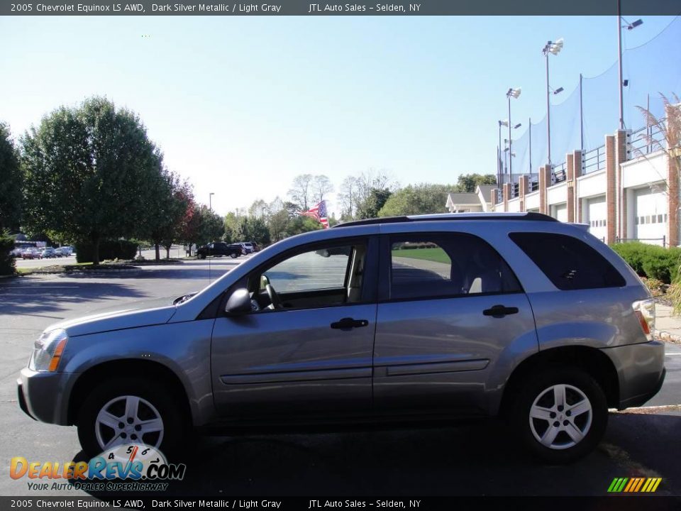 2005 Chevrolet Equinox LS AWD Dark Silver Metallic / Light Gray Photo #3
