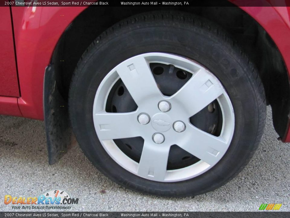 2007 Chevrolet Aveo LS Sedan Sport Red / Charcoal Black Photo #7