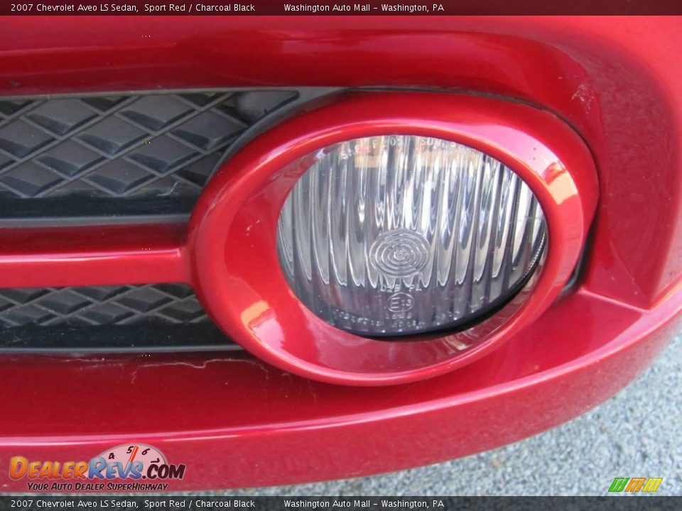 2007 Chevrolet Aveo LS Sedan Sport Red / Charcoal Black Photo #10