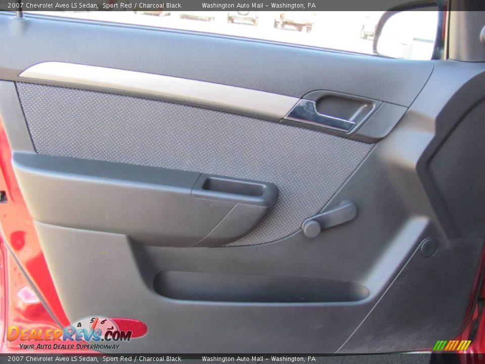 2007 Chevrolet Aveo LS Sedan Sport Red / Charcoal Black Photo #11