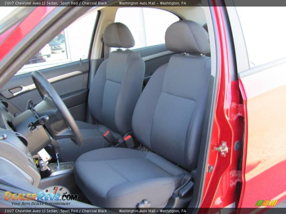 2007 Chevrolet Aveo LS Sedan Sport Red / Charcoal Black Photo #13