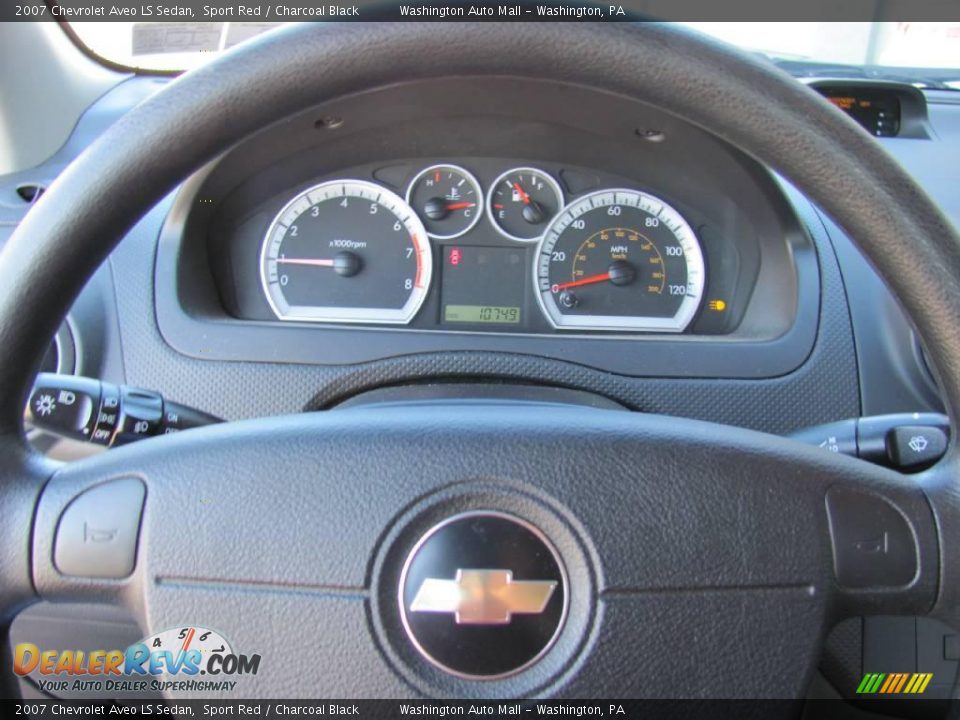 2007 Chevrolet Aveo LS Sedan Sport Red / Charcoal Black Photo #16