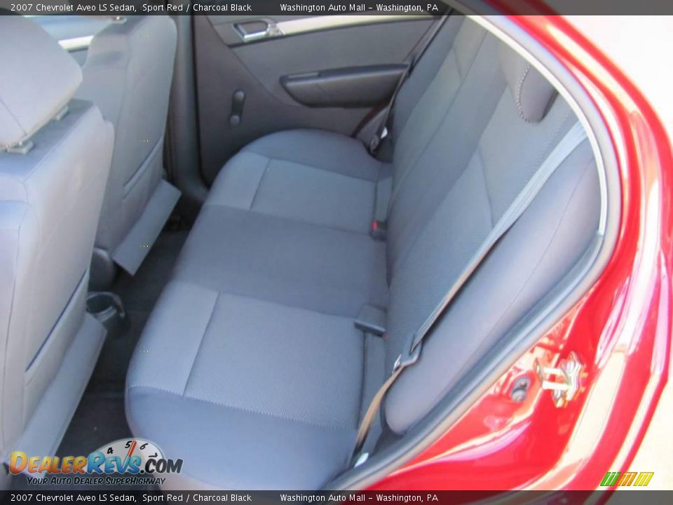 2007 Chevrolet Aveo LS Sedan Sport Red / Charcoal Black Photo #17