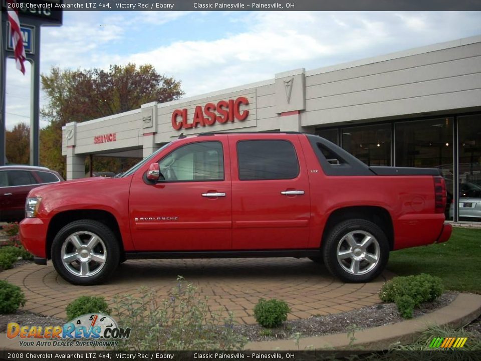 2008 Chevrolet Avalanche LTZ 4x4 Victory Red / Ebony Photo #1
