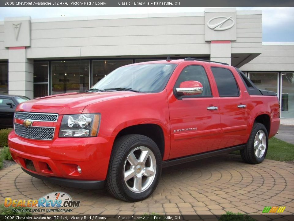 2008 Chevrolet Avalanche LTZ 4x4 Victory Red / Ebony Photo #2