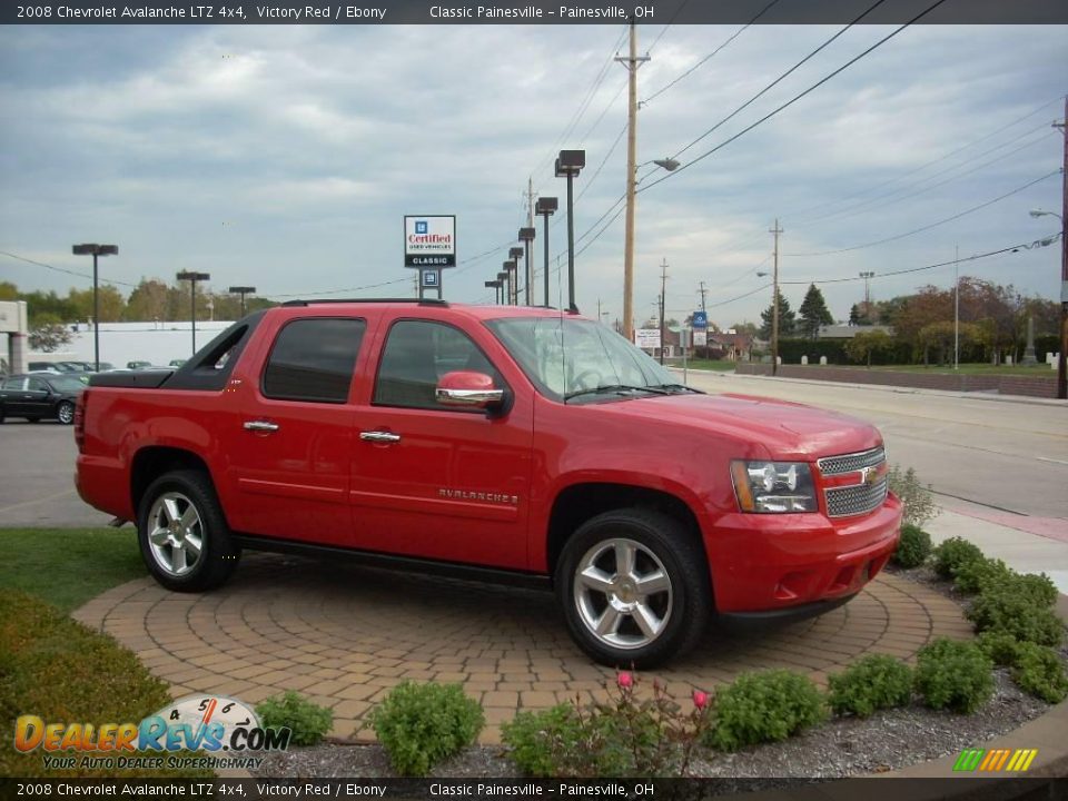2008 Chevrolet Avalanche LTZ 4x4 Victory Red / Ebony Photo #4