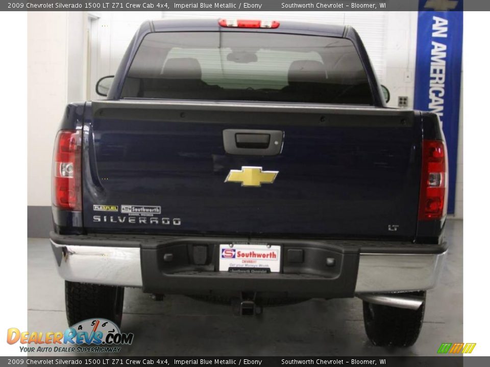 2009 Chevrolet Silverado 1500 LT Z71 Crew Cab 4x4 Imperial Blue Metallic / Ebony Photo #3