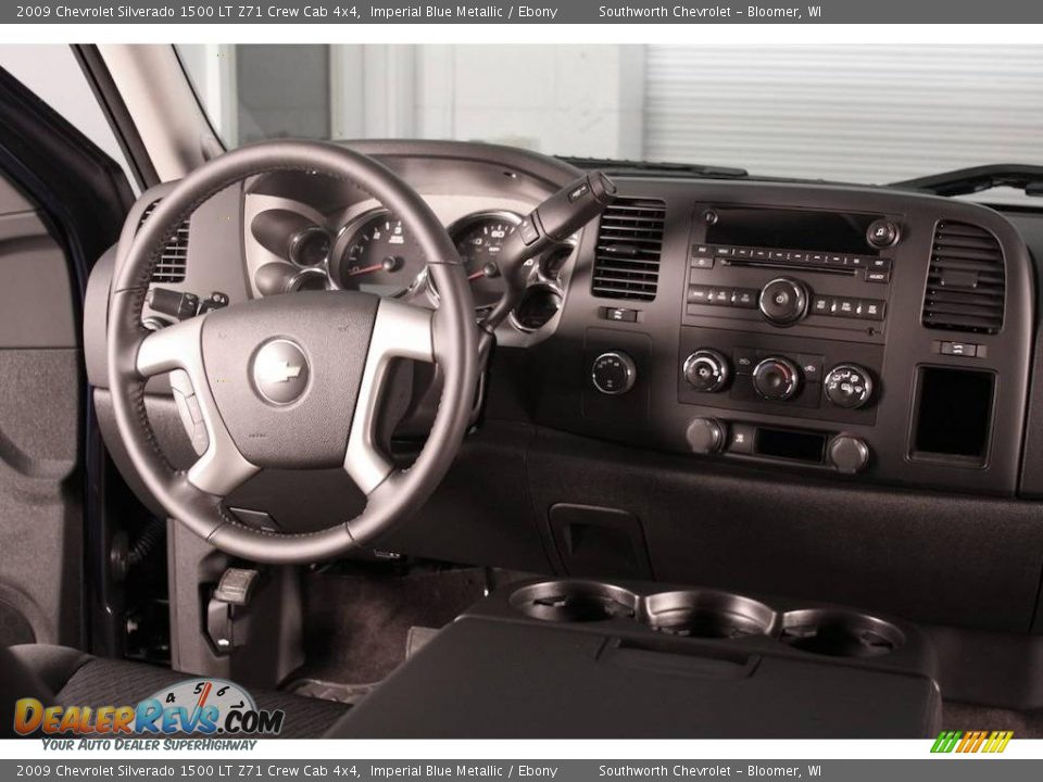 2009 Chevrolet Silverado 1500 LT Z71 Crew Cab 4x4 Imperial Blue Metallic / Ebony Photo #6