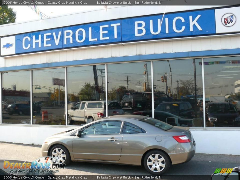 2006 Honda Civic LX Coupe Galaxy Gray Metallic / Gray Photo #1