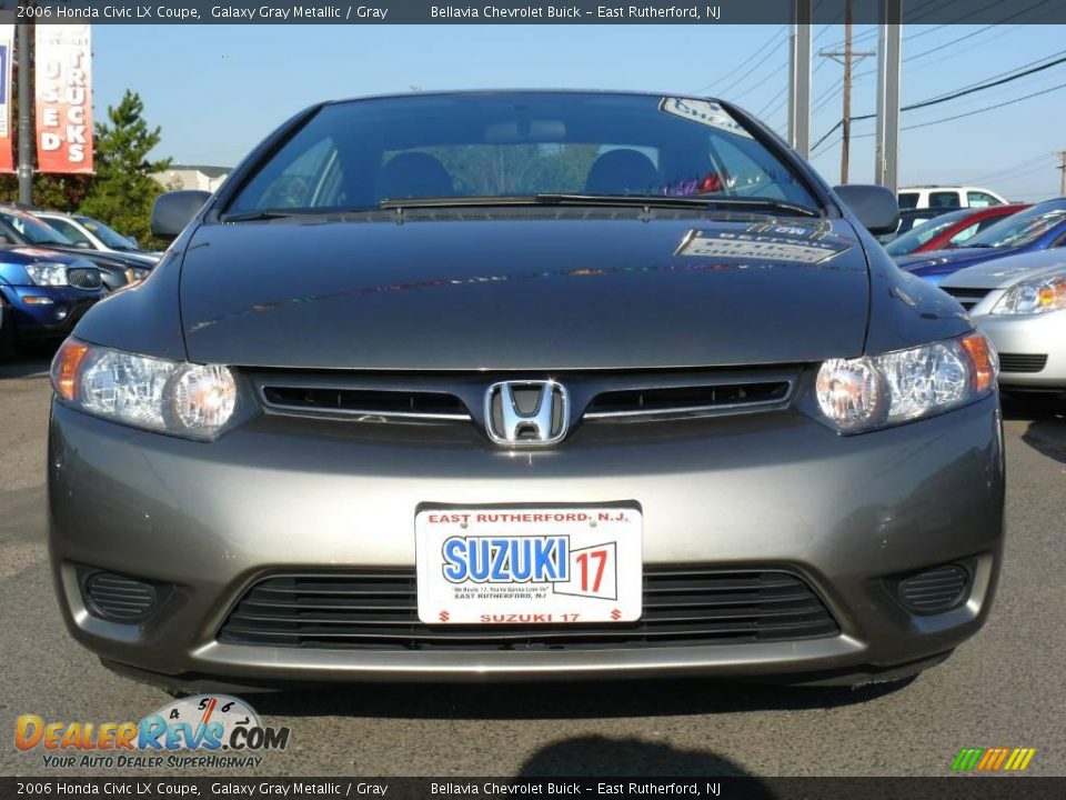 2006 Honda Civic LX Coupe Galaxy Gray Metallic / Gray Photo #2
