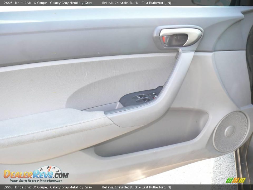2006 Honda Civic LX Coupe Galaxy Gray Metallic / Gray Photo #6