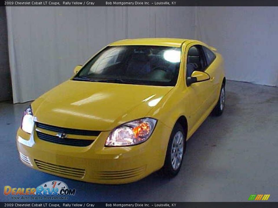 2009 Chevrolet Cobalt LT Coupe Rally Yellow / Gray Photo #3