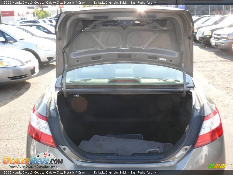 2006 Honda Civic LX Coupe Galaxy Gray Metallic / Gray Photo #13