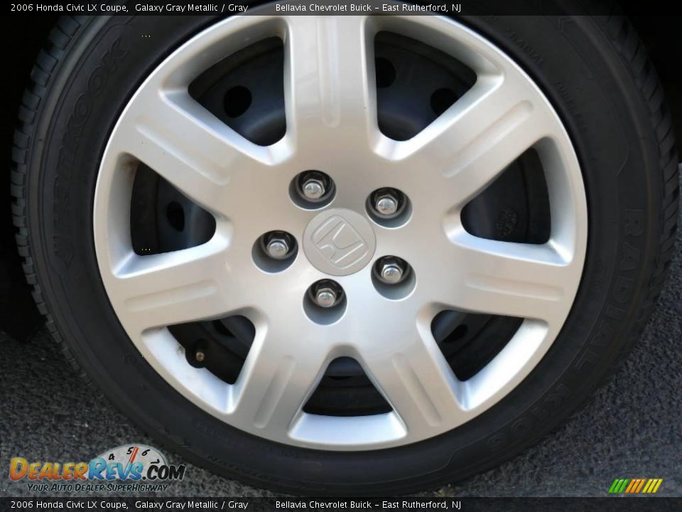 2006 Honda Civic LX Coupe Galaxy Gray Metallic / Gray Photo #14