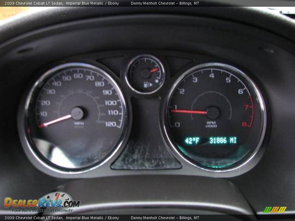 2009 Chevrolet Cobalt LT Sedan Imperial Blue Metallic / Ebony Photo #12