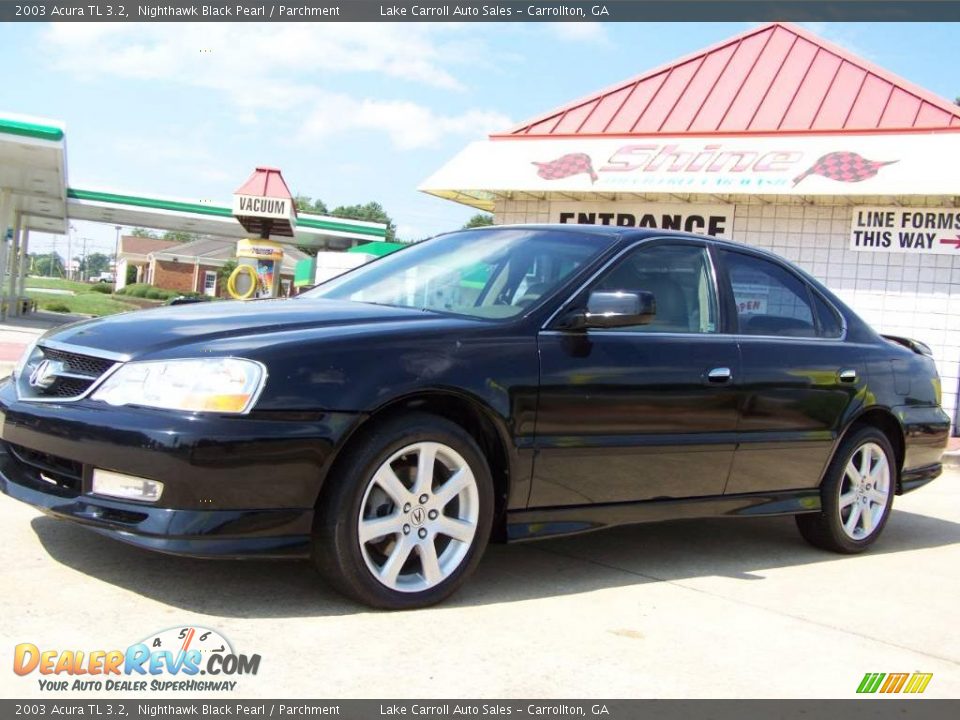 2003 Acura TL 3.2 Nighthawk Black Pearl / Parchment Photo #2