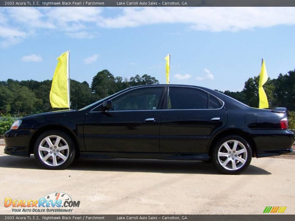 2003 Acura TL 3.2 Nighthawk Black Pearl / Parchment Photo #6