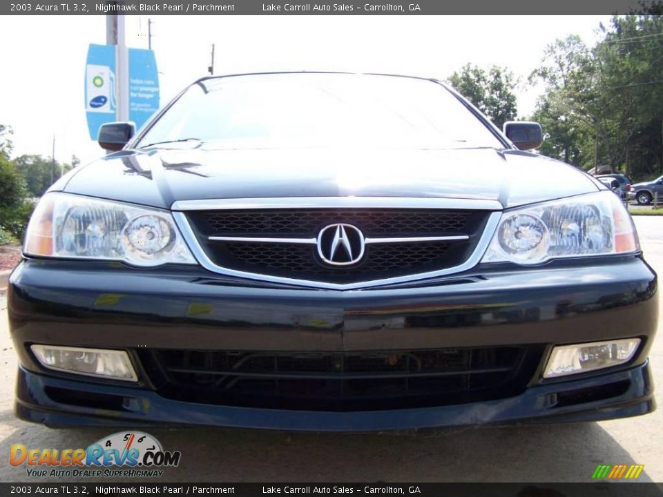 2003 Acura TL 3.2 Nighthawk Black Pearl / Parchment Photo #9